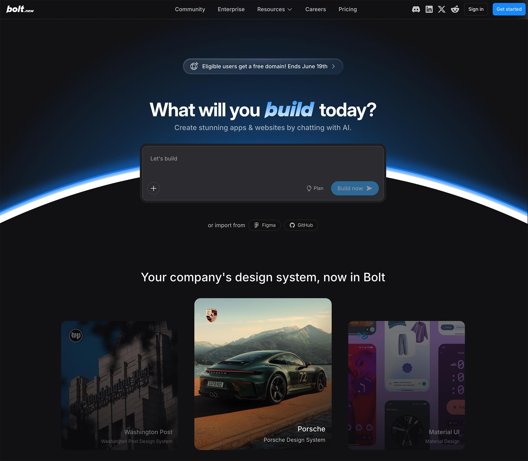 Bolt.new AI full-stack app builder