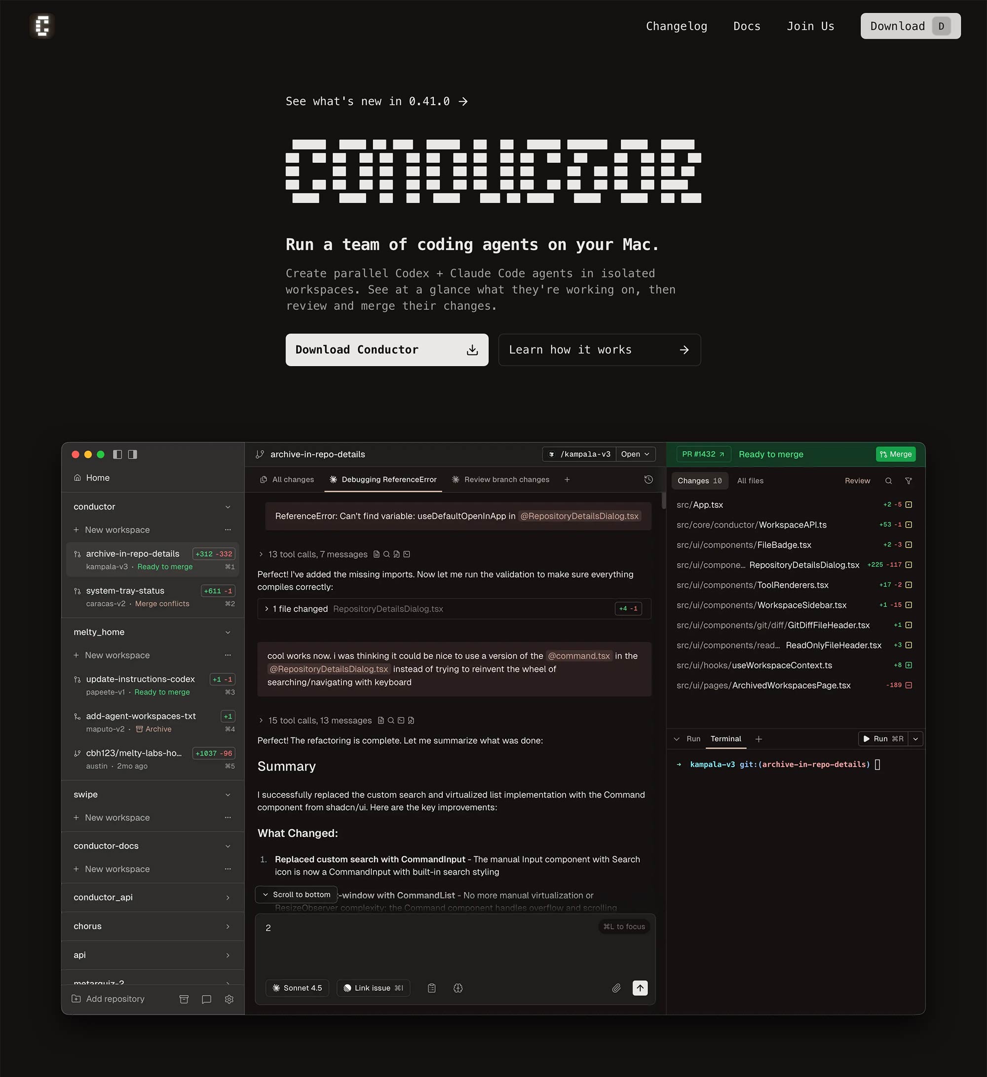 Conductor AI workflow orchestration dashboard